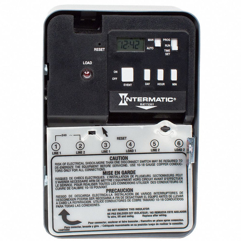 Electronic & Mech Water Heater Timer, DPST