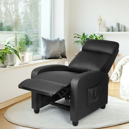 Recliner Sofa Wingback Chair with Massage Function