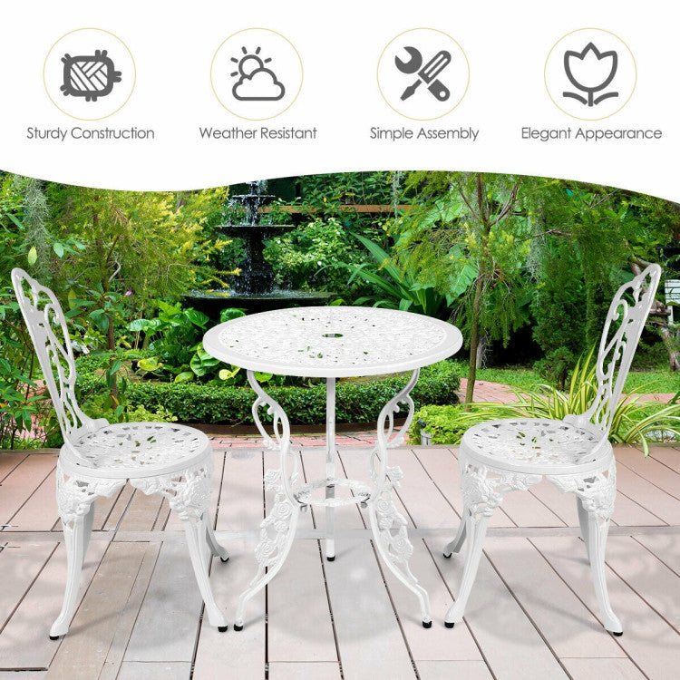 3-Piece Patio Furniture Bistro Set