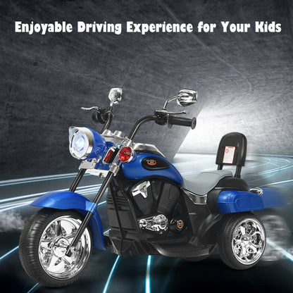 Costway 6V 3 Wheel Kids Motorcycle