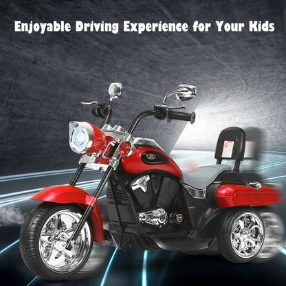 Costway 6V 3 Wheel Kids Motorcycle