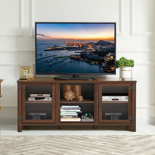 TV Stand Entertainment Center with Storage Cabinets