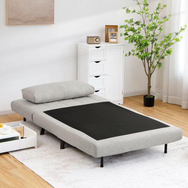 3 Position Folding Convertible Sofa Bed with Pillow