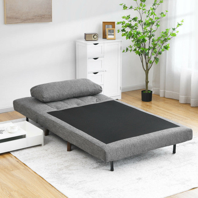 3 Position Folding Convertible Sofa Bed with Pillow