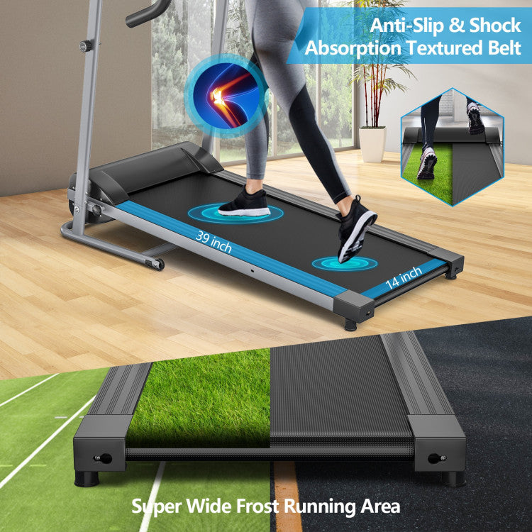 Costway Electric Foldable Treadmill with LCD Display and Heart Rate Sensor