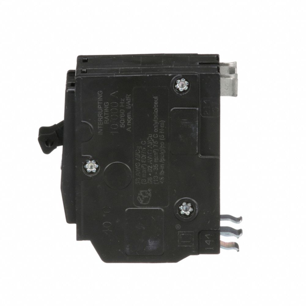 Miniature Circuit Breaker, 45 A, 120/240V AC, 2 Pole, Plug In Mounting Style, QO Series