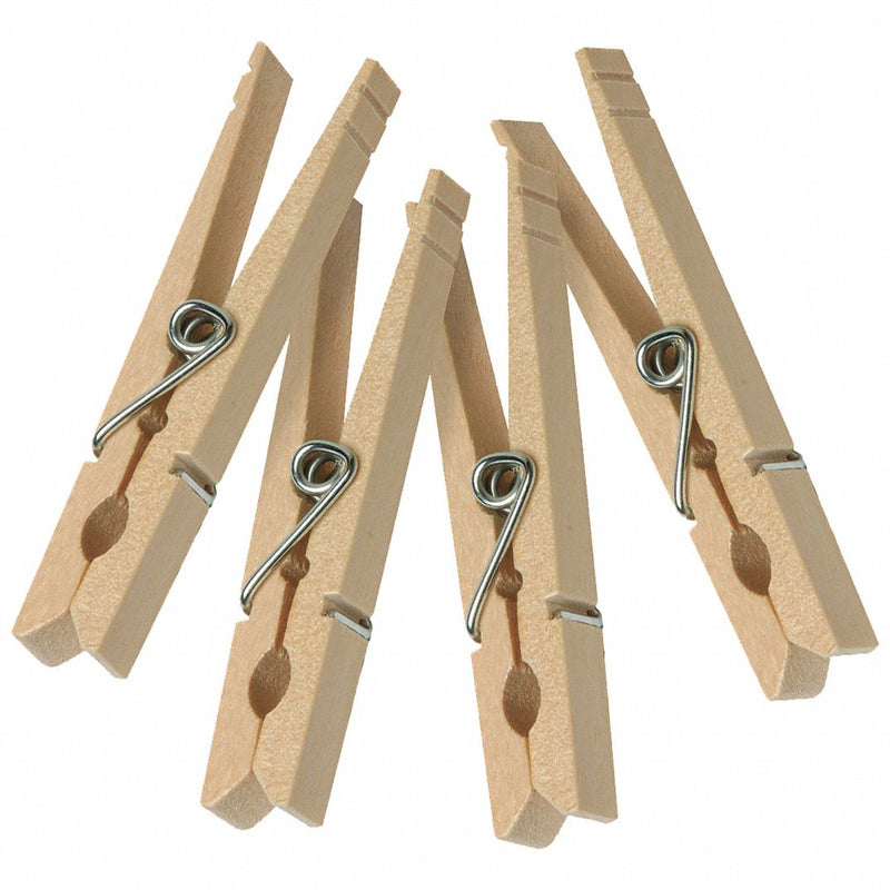 Clothespins, Wooden, PK50 - Milagru Store