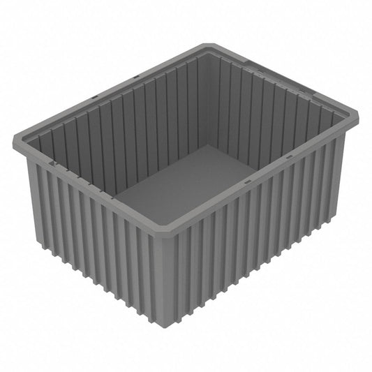 Akro-Mils 33220 Gray Divider Box 22 3/8 in x 17 3/8 in x 10 in H, 1 PK
