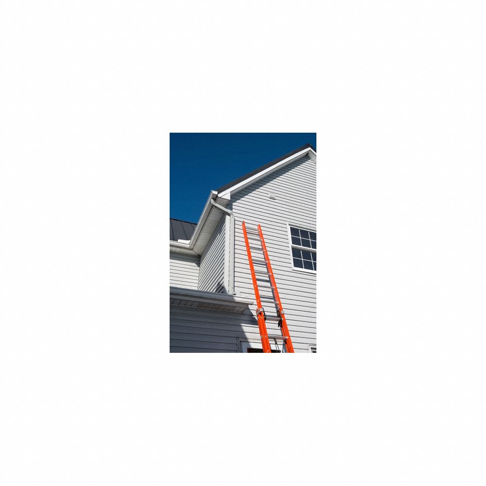 40 ft Fiberglass Extension Ladder, 300 lb Load Capacity