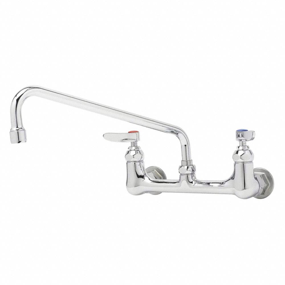 Manual, 8" Mount, 2 Hole Low Arc Laundry Sink Faucet