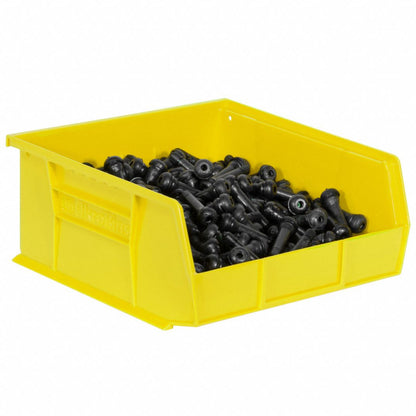 Akro-Mils 30235 Yellow Hang and Stack Bin, 10-7/8"L x 11"W x 5"H