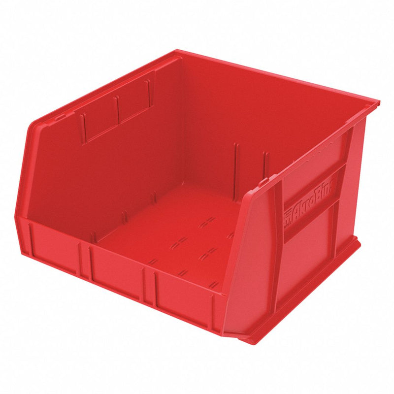Akro-Mils 30270 AkroBins Plastic Storage Bin Hanging Stacking Containers, (18-Inch x 16-Inch x 11-Inch), Red