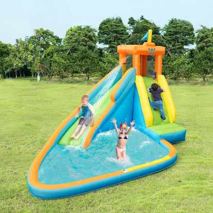 Inflatable Water Slide Kids Bounce House with Blower