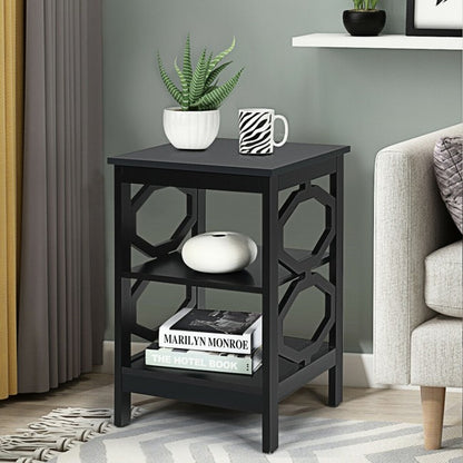 3-tier Nightstand Sofa Side End Accent Table