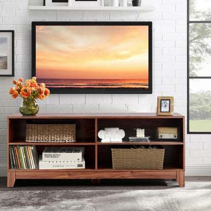 58 Inch Modern Entertainment Media Center Wood TV Stand