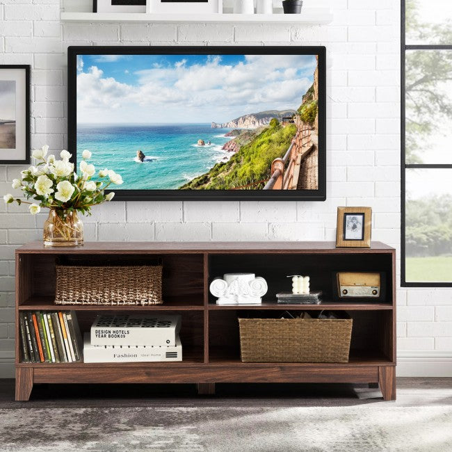 58 Inch Modern Entertainment Media Center Wood TV Stand