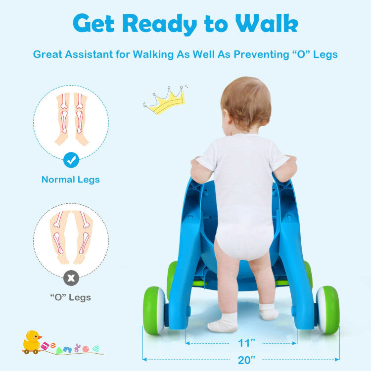 Sit-to-Stand Toddler Learning Walker with Lights and Sounds