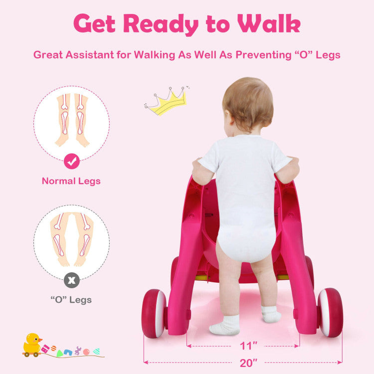 Sit-to-Stand Toddler Learning Walker with Lights and Sounds