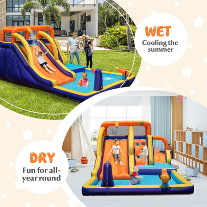 4-in-1 Kids Bounce Castle with Splash Pool without Blower