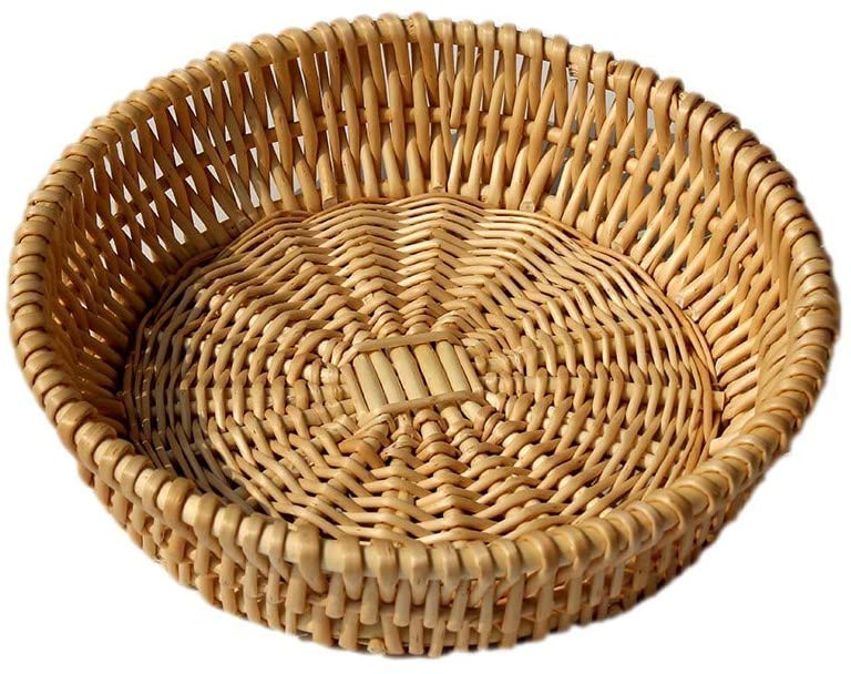 Wicker Bread Basket Wicker Fruit Baskets Natural Wicker Bowl Willow Woven Bread Basket Bread Serving Basket