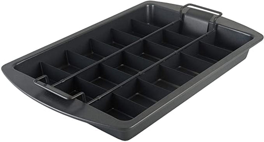 Professional Slice Solutions Brownie Pan, 9-Inch-by-13-Inch - , Dark Gray