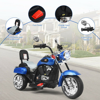 Costway 6V 3 Wheel Kids Motorcycle