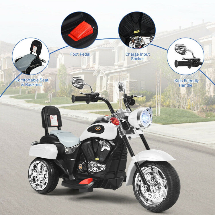 Costway 6V 3 Wheel Kids Motorcycle