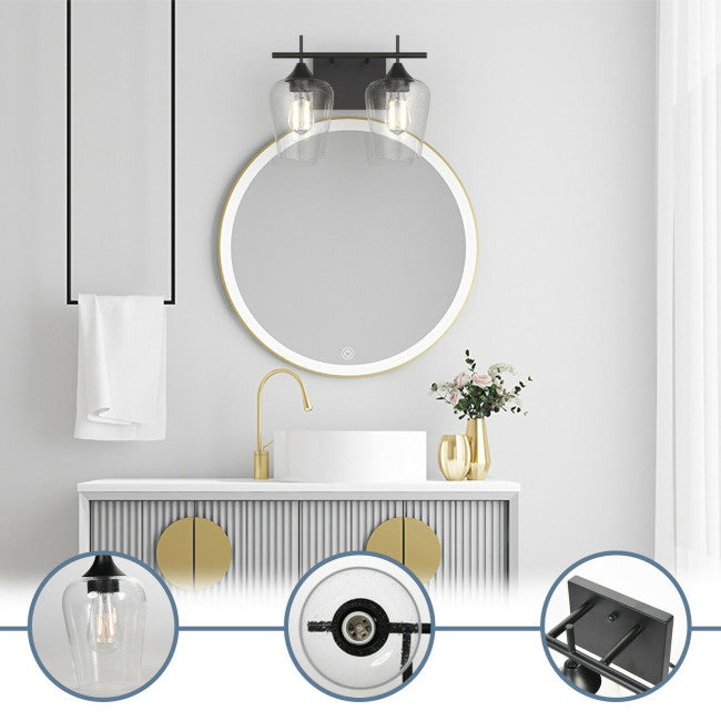 2-Light Modern Bathroom Vanity Light Fixtures