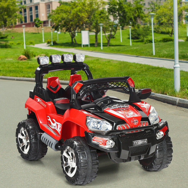 Costway 12 V Kids Ride-On SUV Car with Remote Control LED Lights