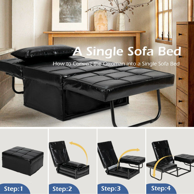 4 in 1 Multi-Function Convertible Sofa Bed Sleeper Folding Footstool