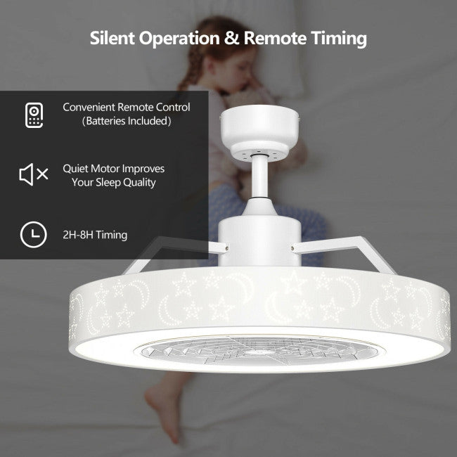 23 Inch Ceiling Fan with LED Light and Remote Control