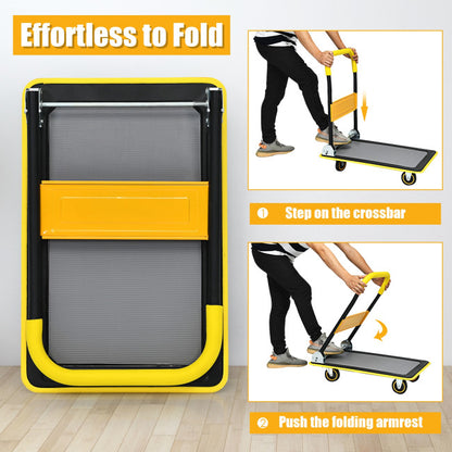 330 lbs Folding Platform Cart Dolly Hand Truck