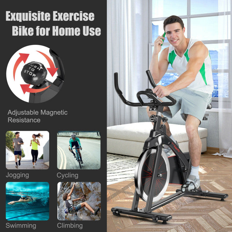 Magnetic Exercise Bike Fitness Cycling Bike with 35Lbs Flywheel for Home and Gym