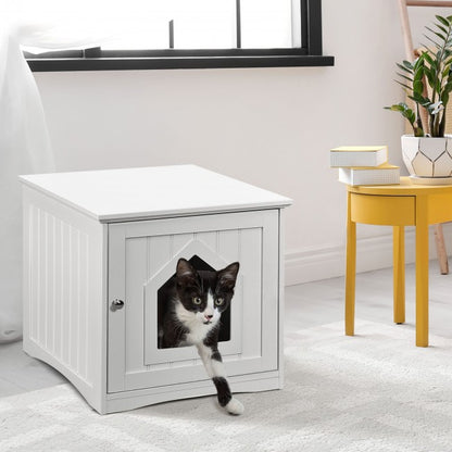 Sidetable Nightstand Weatherproof Multi-function Cat House