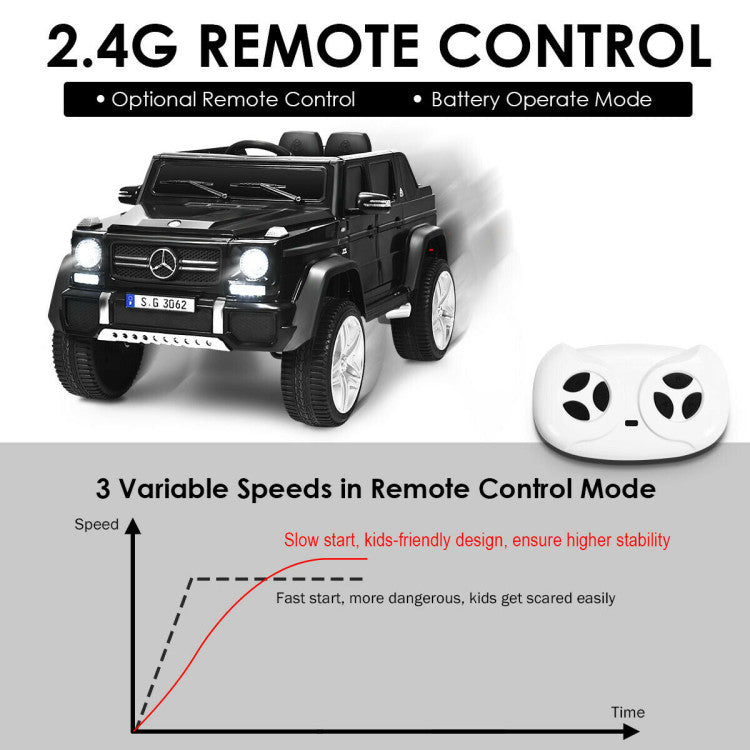 Costway 12V Licensed Mercedes-Benz Kids Ride-On Car