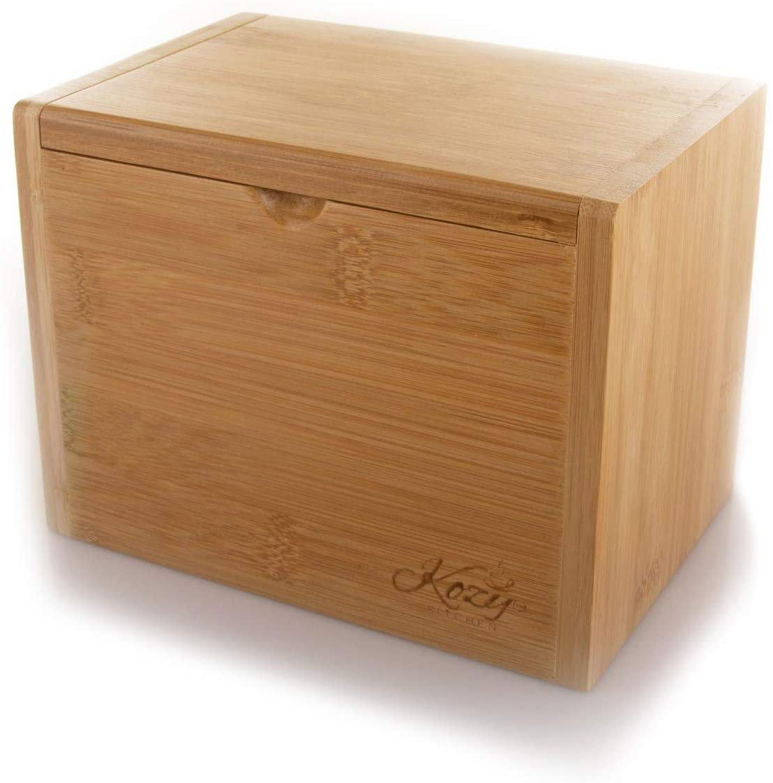 Recipe Card Box Premium Bamboo Recipe Organizer Natural Wooden Finish Recipe Card Holder