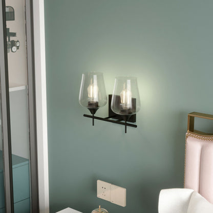 2-Light Modern Bathroom Vanity Light Fixtures