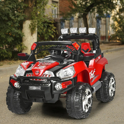 Costway 12 V Kids Ride-On SUV Car with Remote Control LED Lights