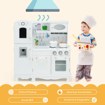 Costway Kitchen Pretend Play Cookware Set Toys for Kids with Water Dispenser
