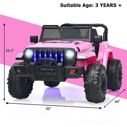 Costway 12V Kids Ride-on Jeep Car with 2.4G Remote Control