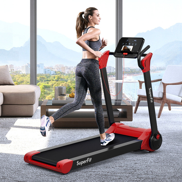 2.25 HP Electric Motorized Folding Treadmill with LED Display