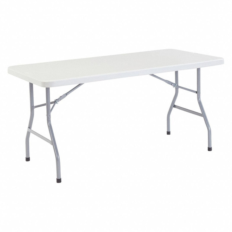 Rectangle Folding Table, 30" X 60" X 29-1/2", Blow-molded plastic Top