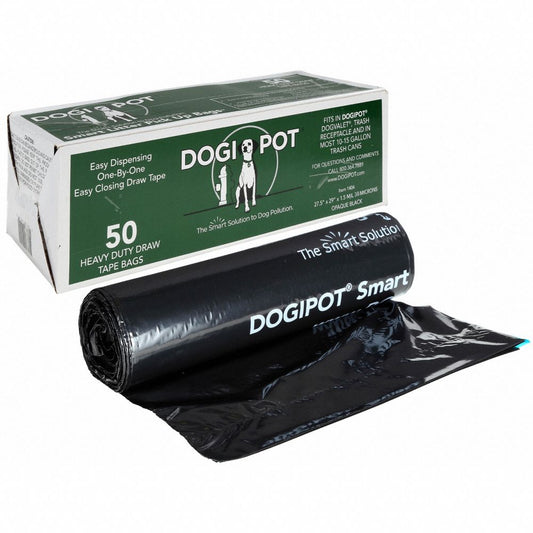 Dogipot Pet Waste Bags, 15 Gal., 1.5 Mil, Pk50 14010