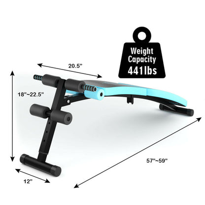 Abdominal Twister Trainer with Adjustable Height Exercise Bench