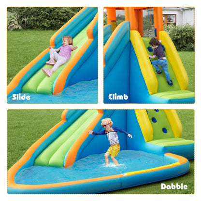 Inflatable Water Slide Kids Bounce House with Blower