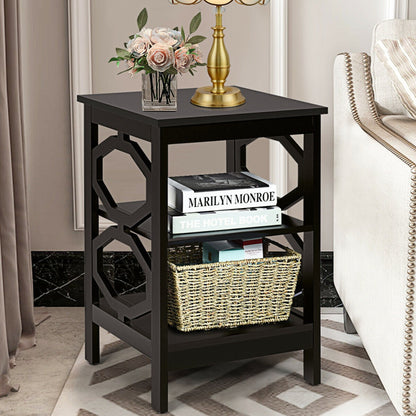 3-tier Nightstand Sofa Side End Accent Table