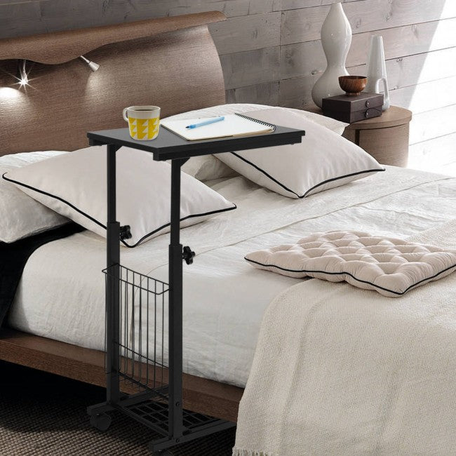 Height Adjustable Sofa Side Snack End Slide Table