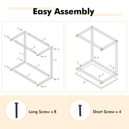 26 Inch Beside Sofa Laptop Holder End Stand Desk