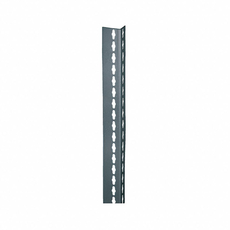 Shelving Post, Steel, Gray, 2 In. W, 1 In. D
