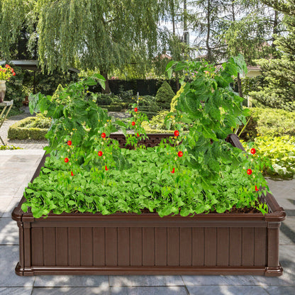 48-Inch Raised Garden Bed Planter for Flowers and Vegetables